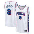 Philadelphia 76ers Paul George Fanatics Youth Fast Break Replica Player Jersey - Association Edition - White