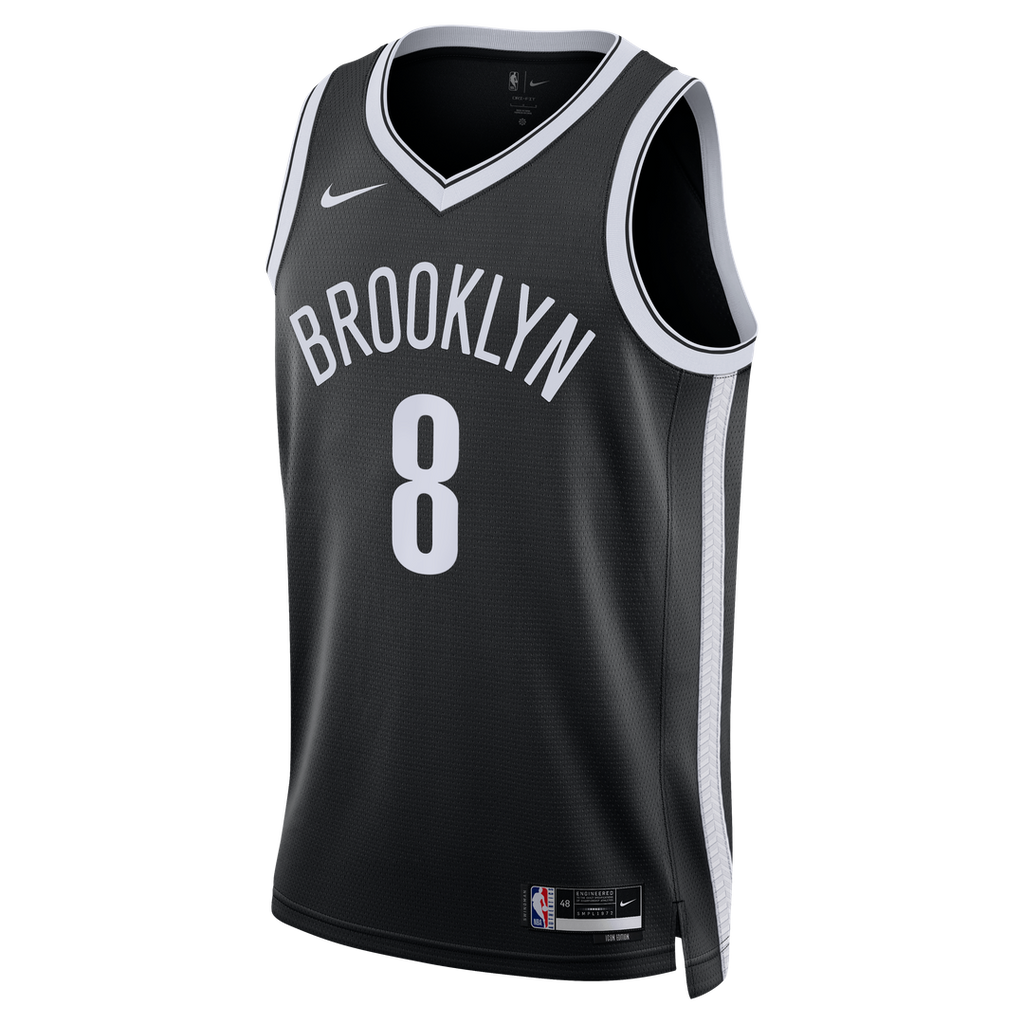 Brooklyn Nets Egor Dëmin Nike Unisex Swingman Jersey - Icon Edition - Black