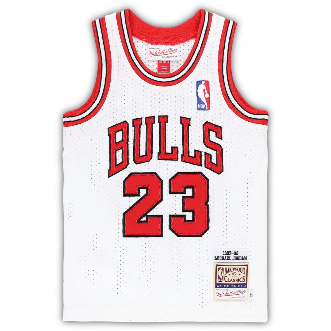 Chicago Bulls Michael Jordan Mitchell & Ness Toddler 1997/98 Hardwood Classics Authentic Jersey - White