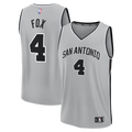 San Antonio Spurs De'Aaron Fox Fanatics Fast Break Jersey - Statement Edition - Silver