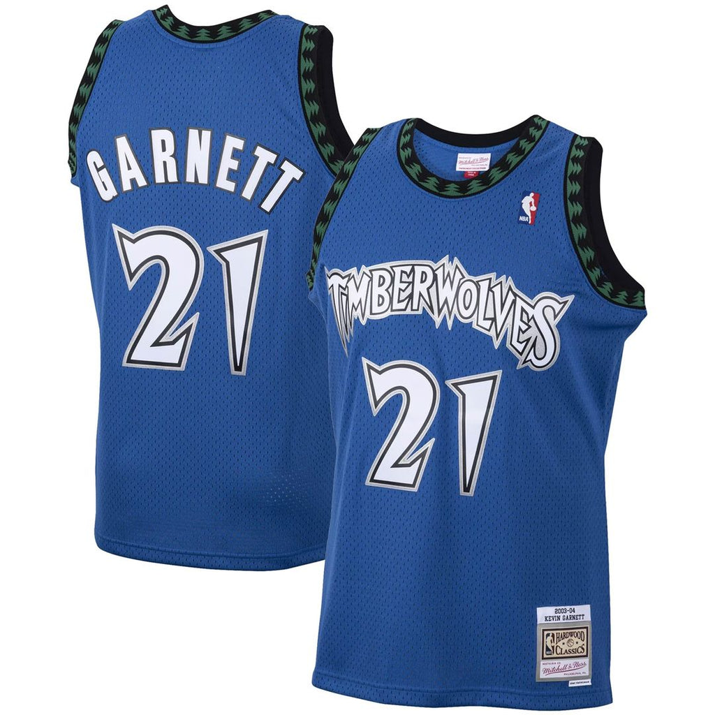 Minnesota Timberwolves Kevin Garnett Mitchell & Ness Big & Tall 2003/04 Hardwood Classics Swingman Jersey - Blue