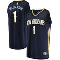 New Orleans Pelicans Zion Williamson Fanatics Replica Fast Break Jersey Navy - Icon Edition