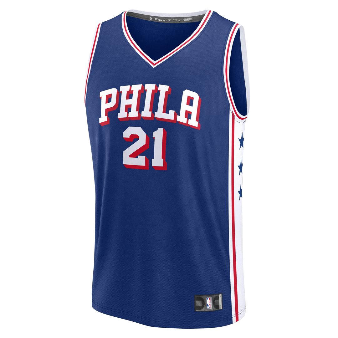 Philadelphia 76ers Joel Embiid Fanatics Youth Fast Break Replica Player Jersey - Icon Edition - Royal