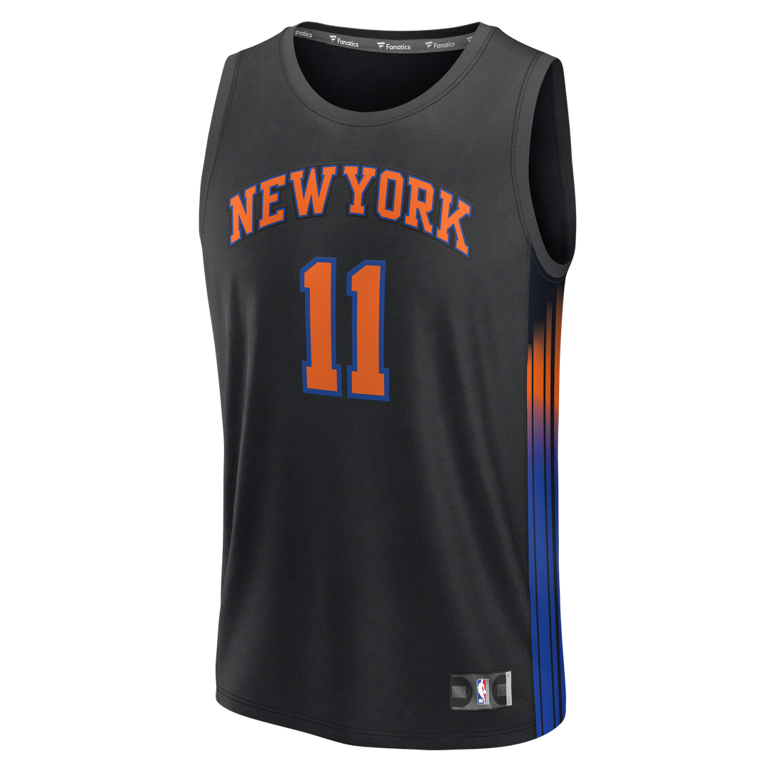 New York Knicks Jalen Brunson Fanatics Fast Break Jersey - Statement Edition - Black