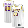 Los Angeles Lakers Fanatics Fast Break Custom Replica Jersey - Association Edition - White