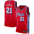 Philadelphia 76ers Joel Embiid Jordan Brand Unisex Swingman Jersey - Statement Edition - Red