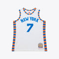 New York Knicks Carmelo Anthony Mitchell & Ness 2015 - 16 Hardwood Classics Authentic Jersey - White