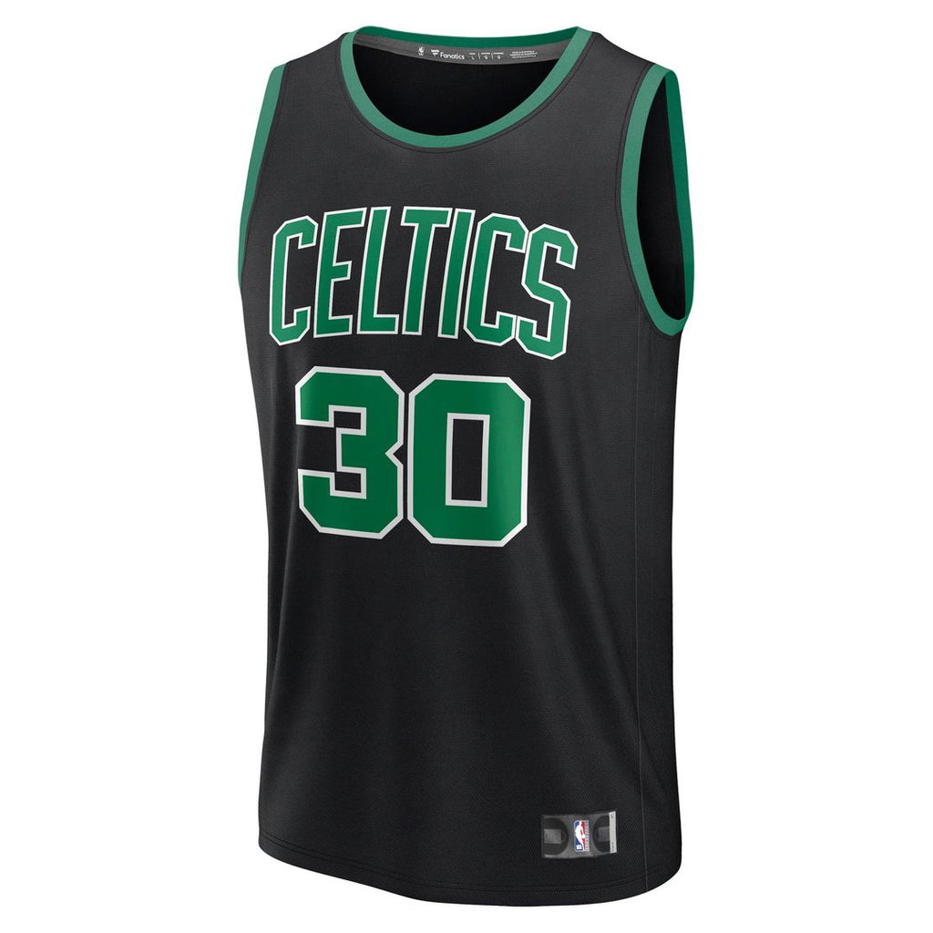 Boston Celtics Sam Hauser Fanatics Fast Break Replica Player Jersey - Statement Edition - Black