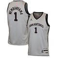 San Antonio Spurs Victor Wembanyama Jordan Brand Youth Swingman Jersey - Statement Edition - Silver