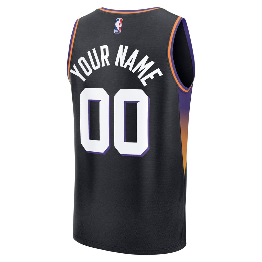 Phoenix Suns Fanatics Youth Fast Break Custom Jersey - Statement Edition - Black