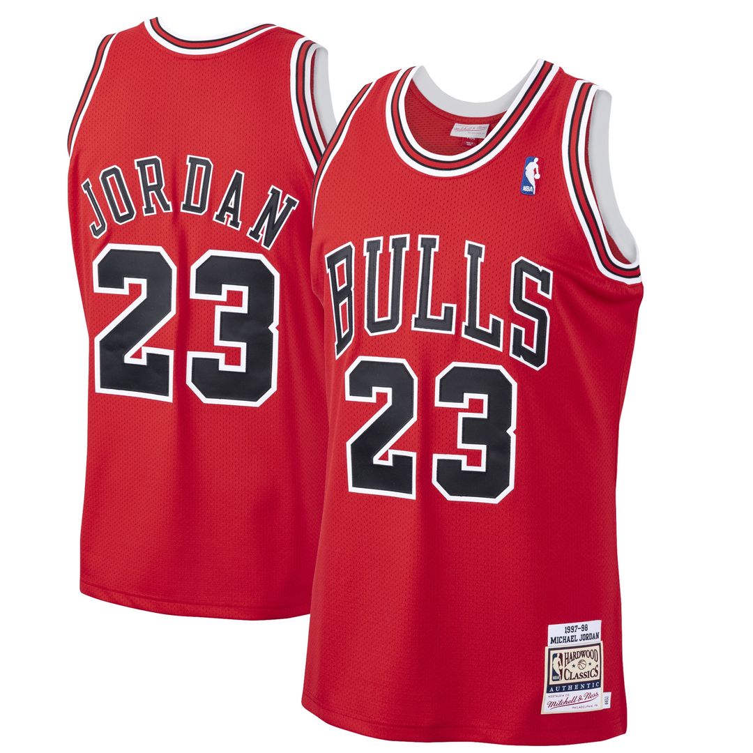 Chicago Bulls Michael Jordan Mitchell & Ness 1995/96 Hardwood Classics Authentic Jersey - Black