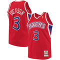 Philadelphia 76ers Allen Iverson Mitchell & Ness 1996/97 Hardwood Classics Authentic Jersey - Red