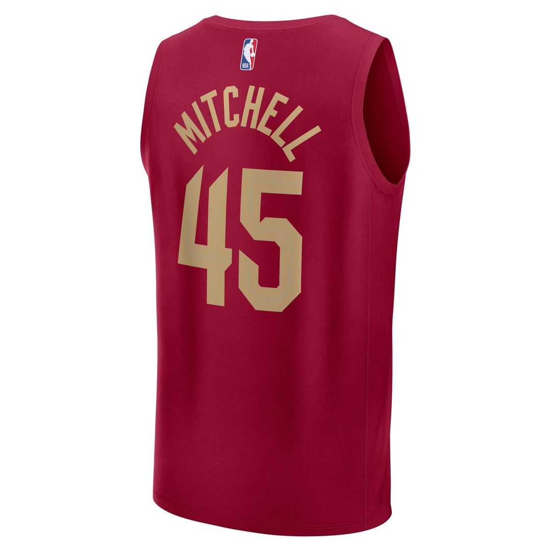 Cleveland Cavaliers Donovan Mitchell Fanatics Fast Break Replica Player Jersey - Icon Edition - Wine