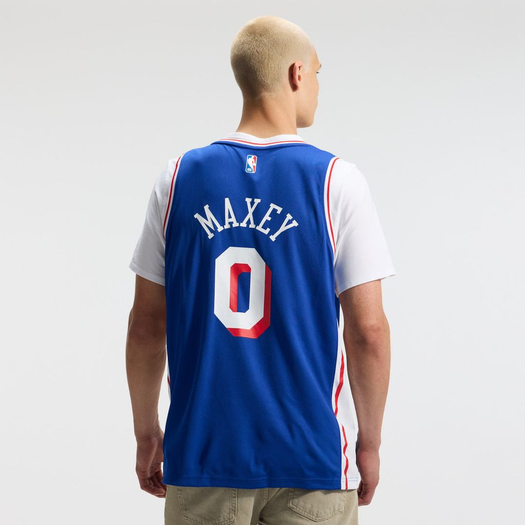 Philadelphia 76ers Tyrese Maxey Fanatics Fast Break Replica Player Jersey - Icon Edition - Royal