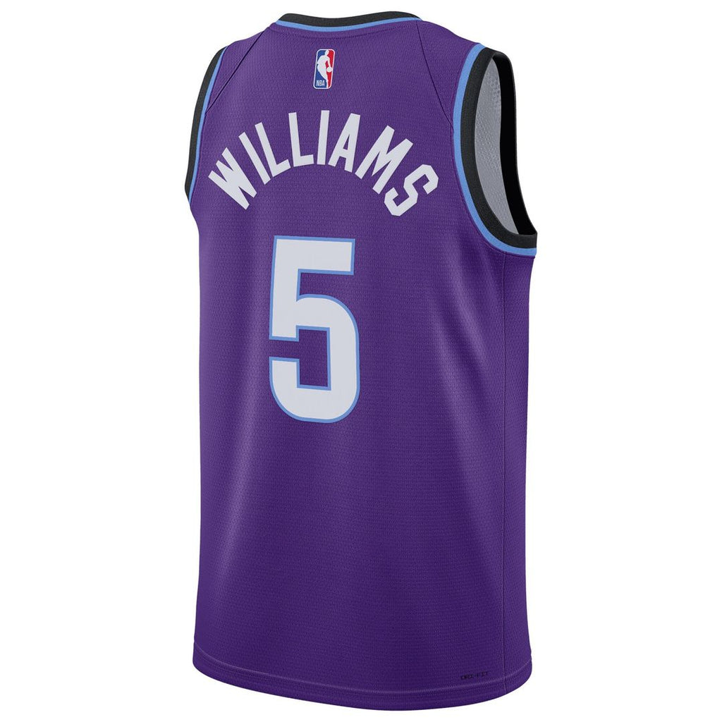 Utah Jazz Cody Williams Nike Unisex Swingman Jersey - Icon Edition - Purple