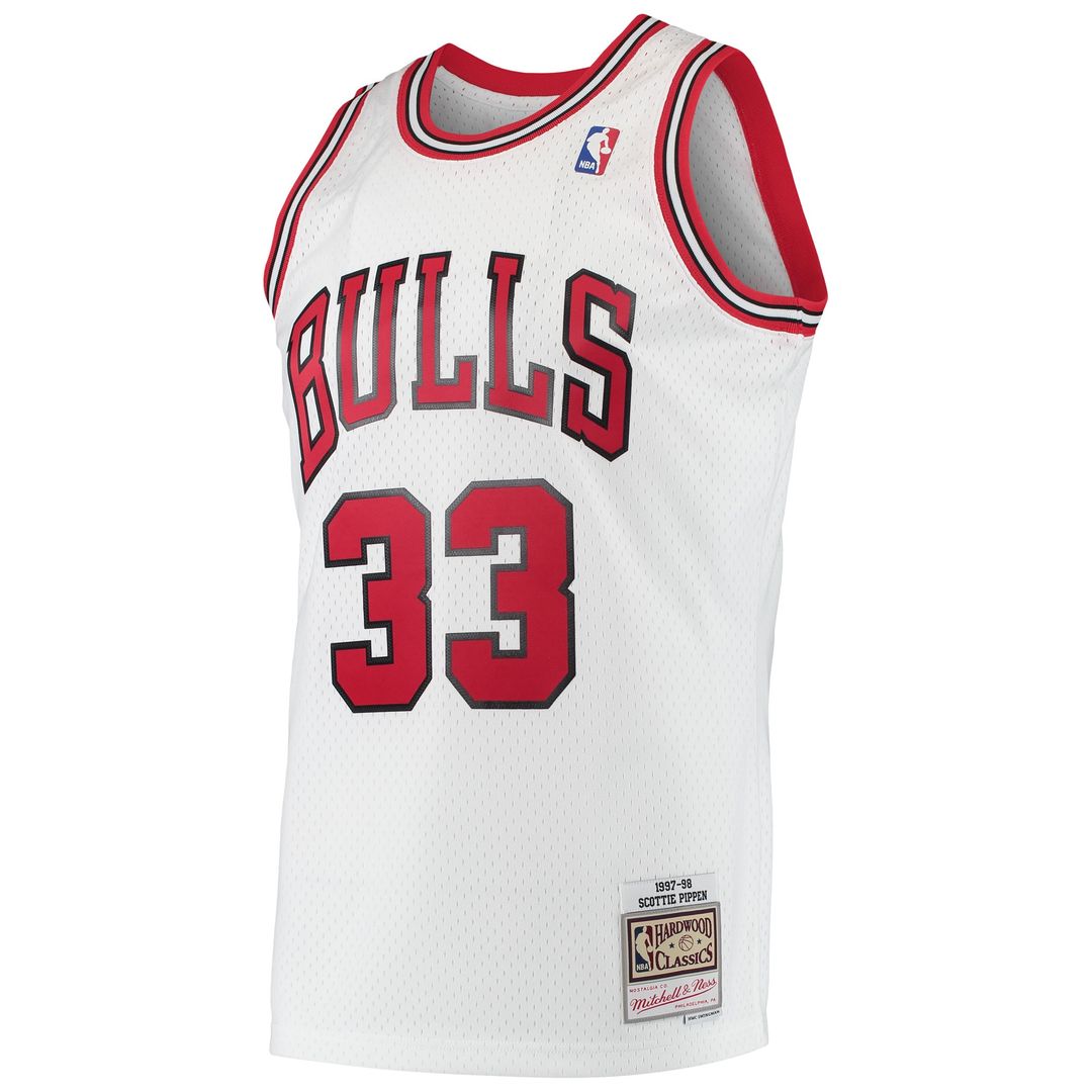 Chicago Bulls Scottie Pippen Mitchell & Ness Hardwood Classics Swingman Jersey - White