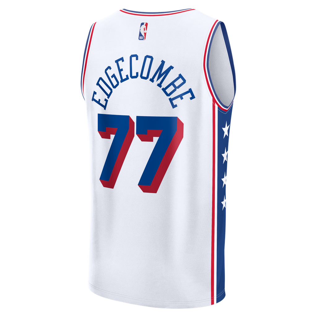 Philadelphia 76ers VJ Edgecombe Fanatics Fast Break Replica Jersey - White - Association Edition