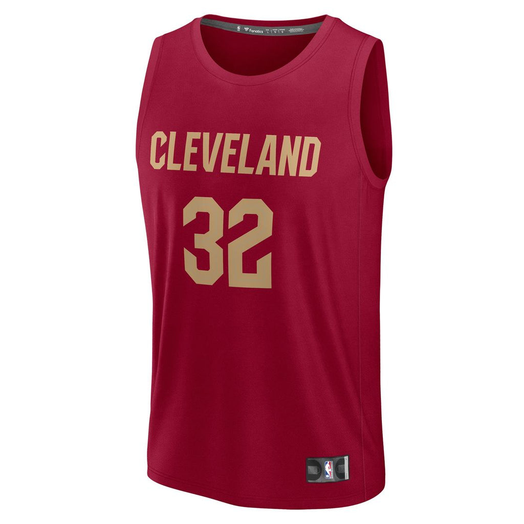 Cleveland Cavaliers Dean Wade Fanatics Fast Break Player Jersey - Icon Edition - Wine