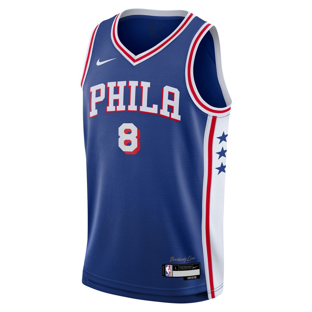 Philadelphia 76ers Paul George Nike Youth Swingman Jersey - Icon Edition - Royal