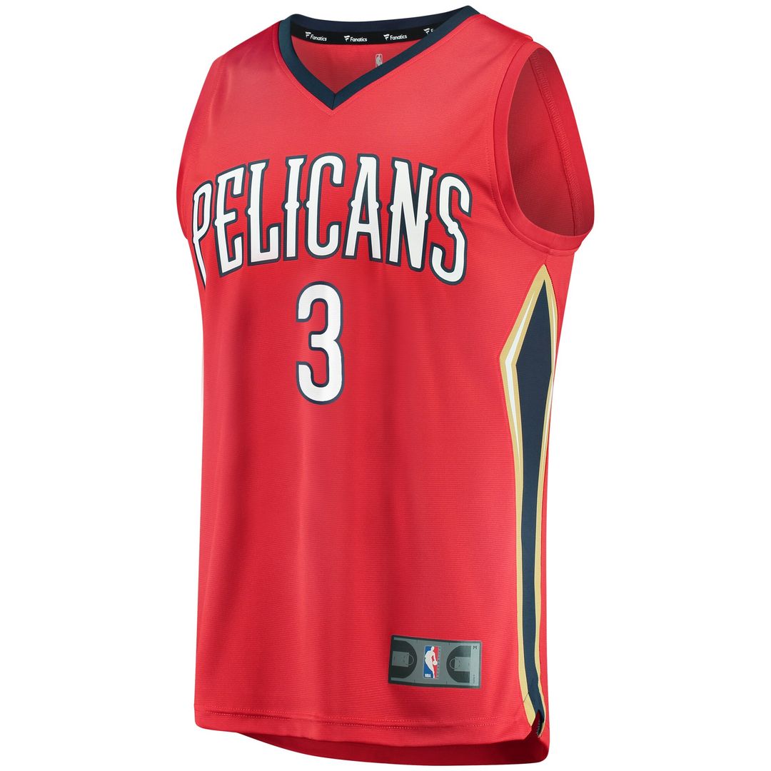 New Orleans Pelicans C.J. McCollum Fanatics Youth Fast Break Replica Player Jersey Red - Statement Edition