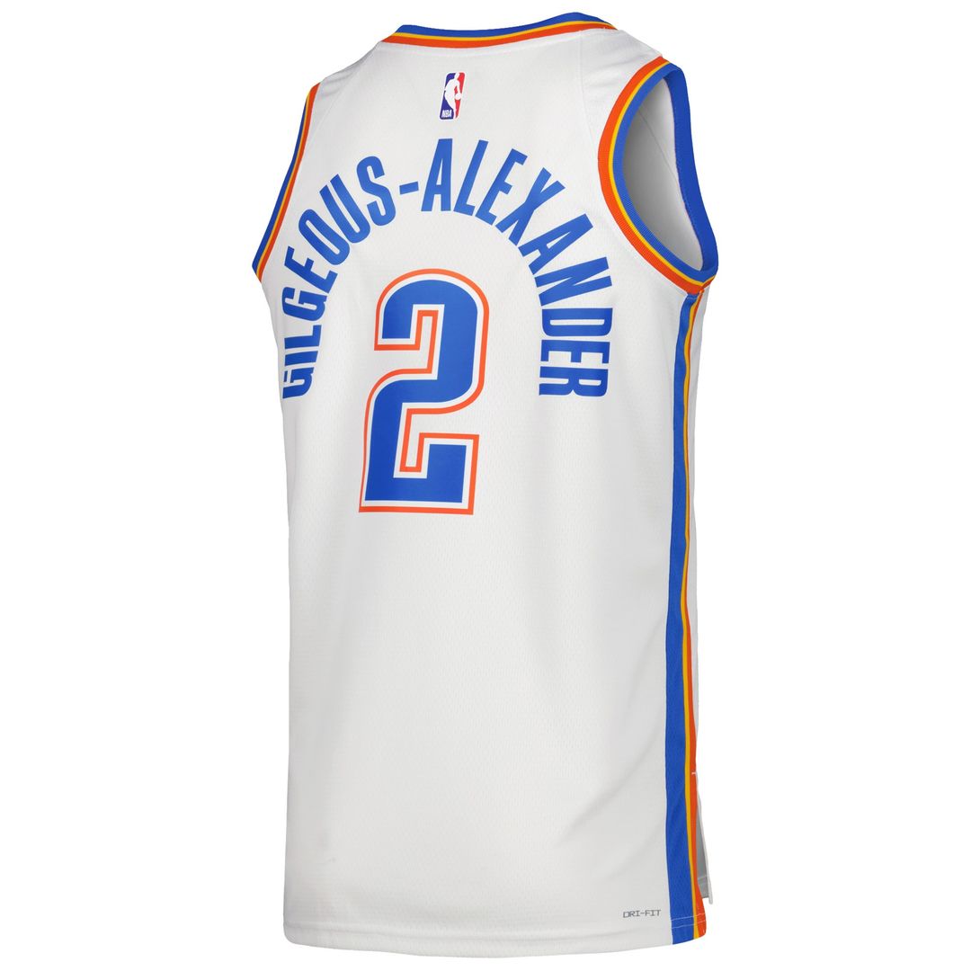 Oklahoma City Thunder Shai Gilgeous - Alexander Nike Unisex Swingman Jersey - Association Edition - White