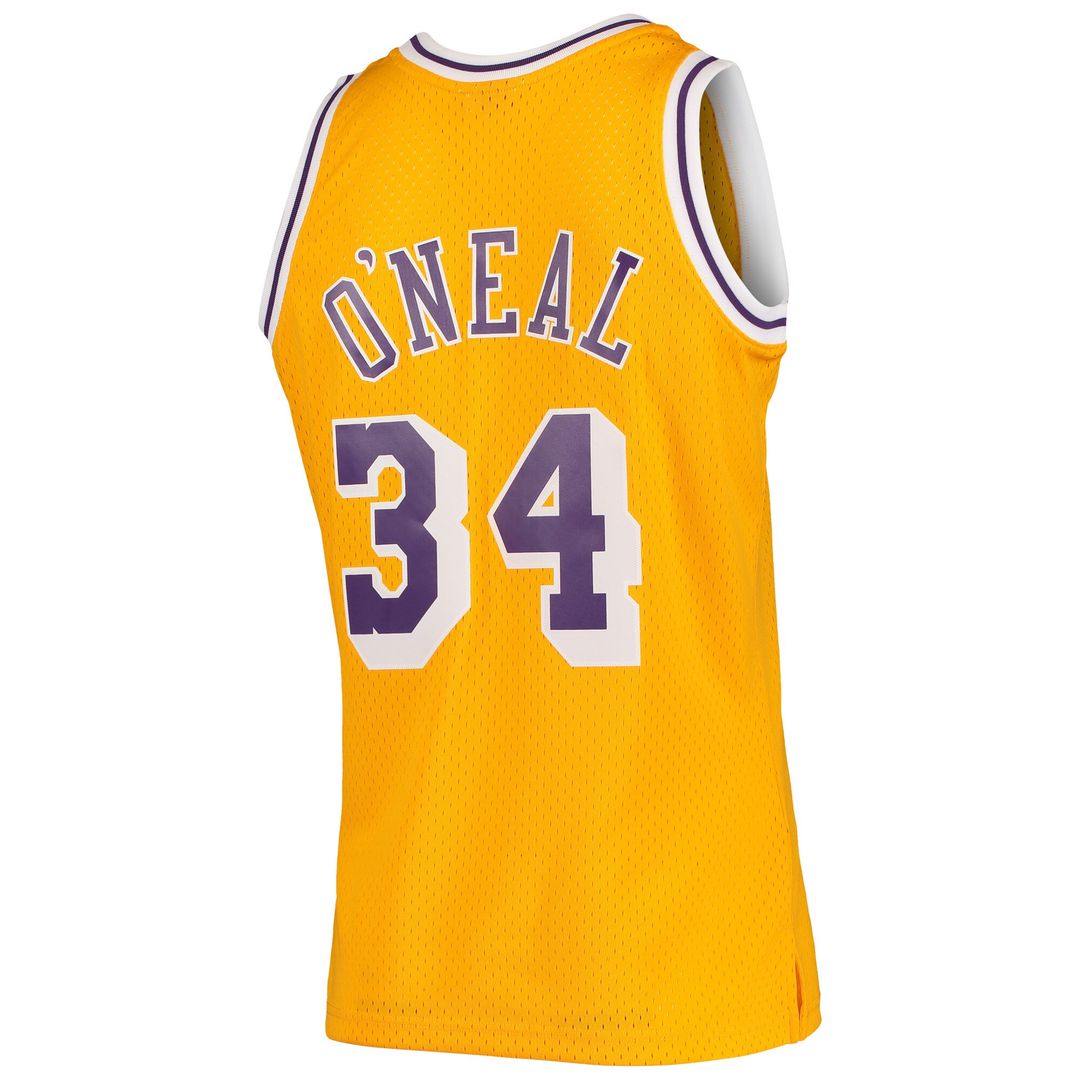 Los Angeles Lakers Shaquille O'Neal Mitchell & Ness Hardwood Classics Swingman Jersey - Purple