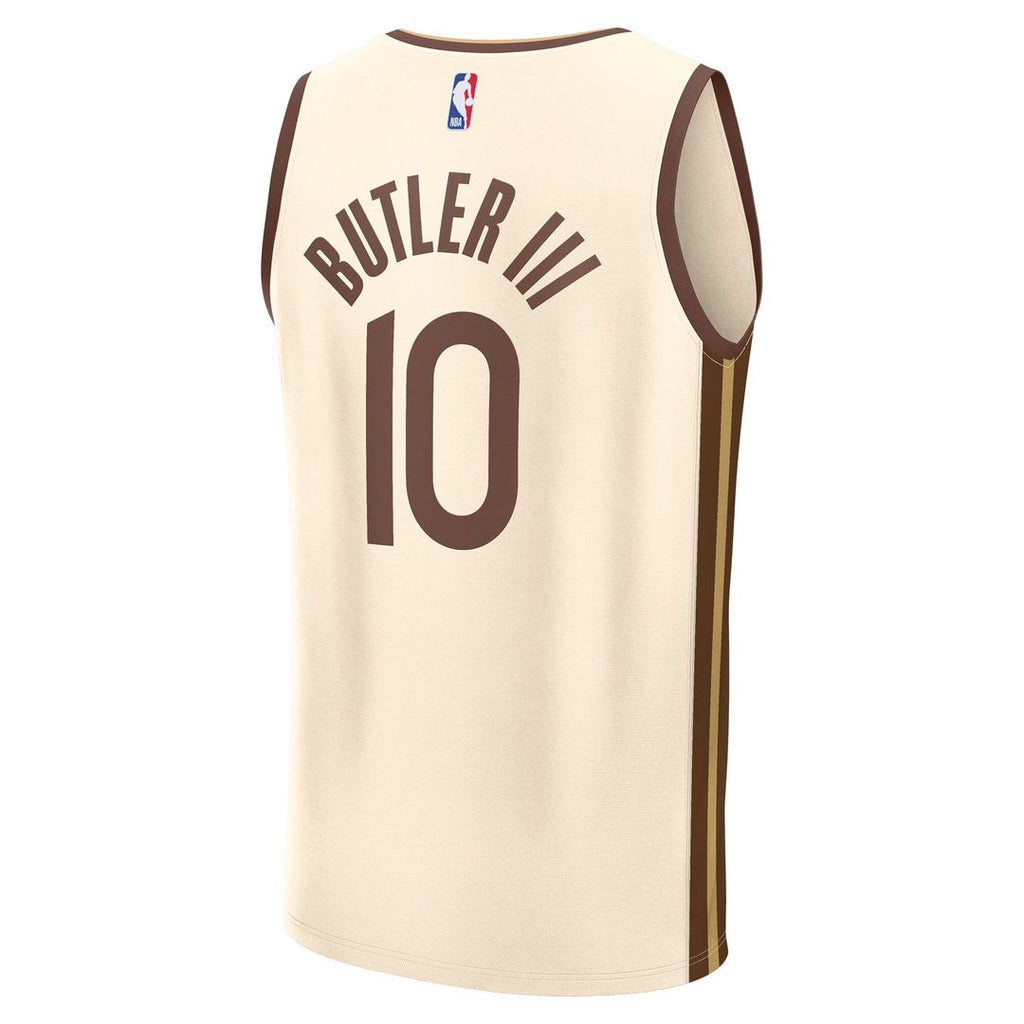 Golden State Warriors Jimmy Butler III Fanatics Youth 2025/26 City Edition Fast Break Jersey - Tan