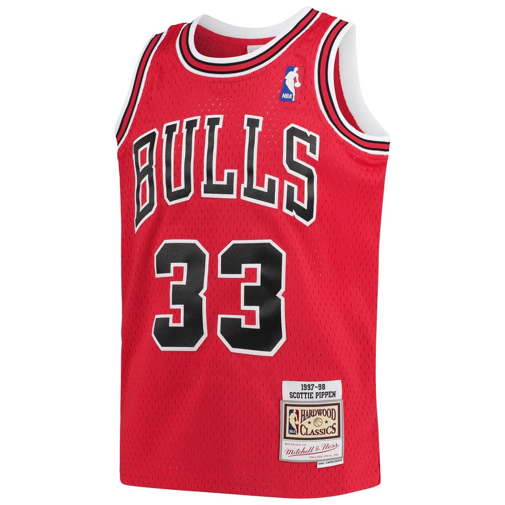 Chicago Bulls Scottie Pippen Mitchell & Ness Youth Hardwood Classics Swingman Throwback Jersey - Black