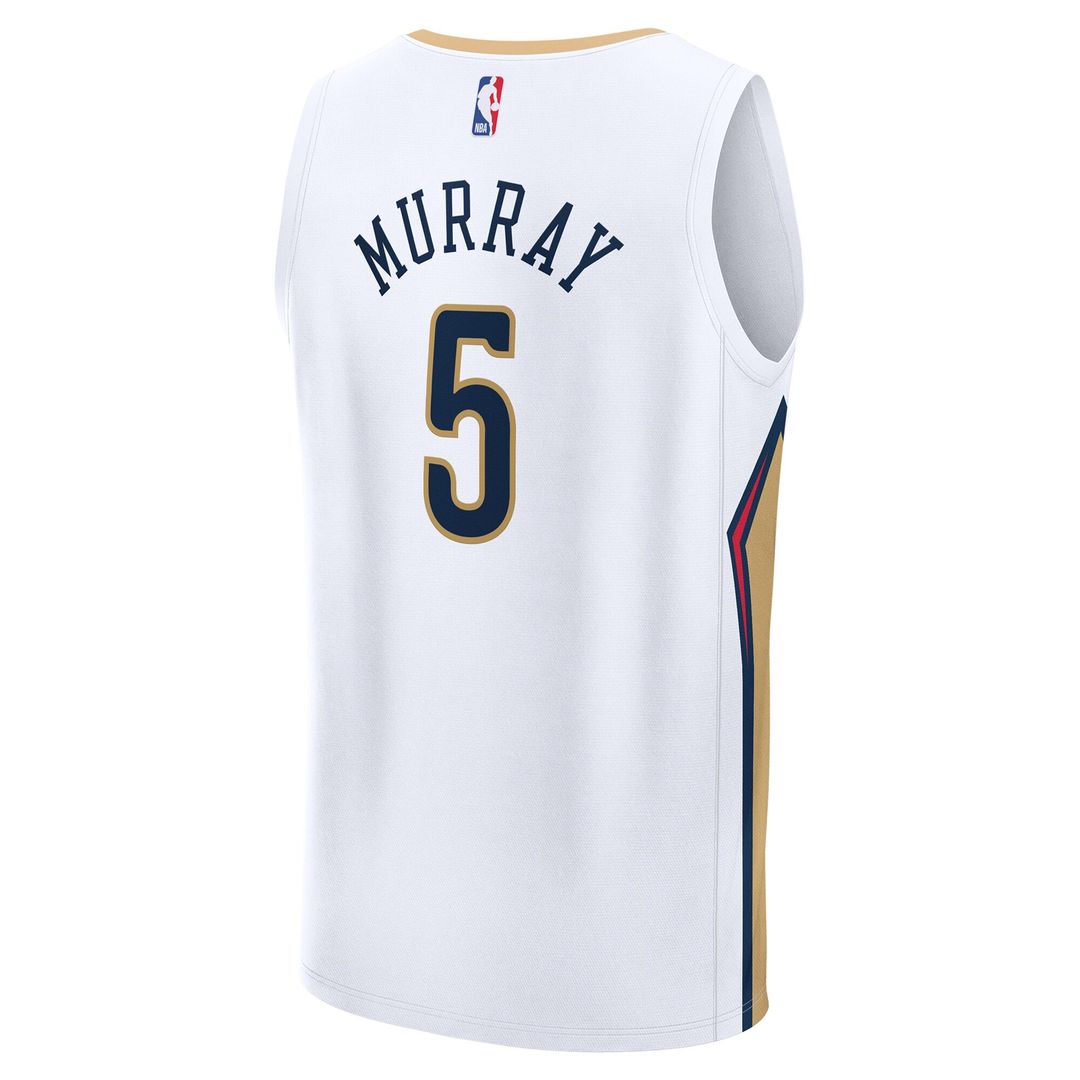 New Orleans Pelicans Dejounte Murray Fanatics Youth Fast Break Replica Player Jersey - Association - White Edition