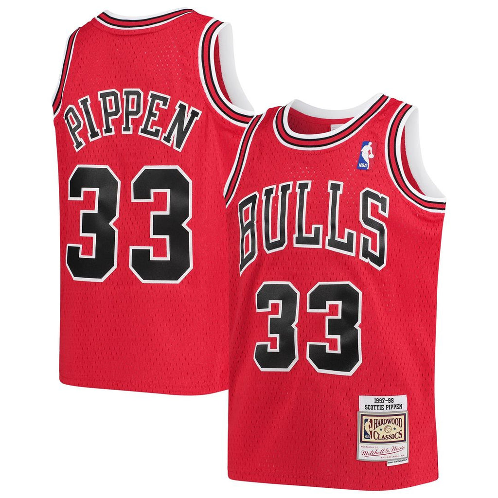 Chicago Bulls Scottie Pippen Mitchell & Ness Youth 1997 - 98 Hardwood Classics Swingman Jersey - Red