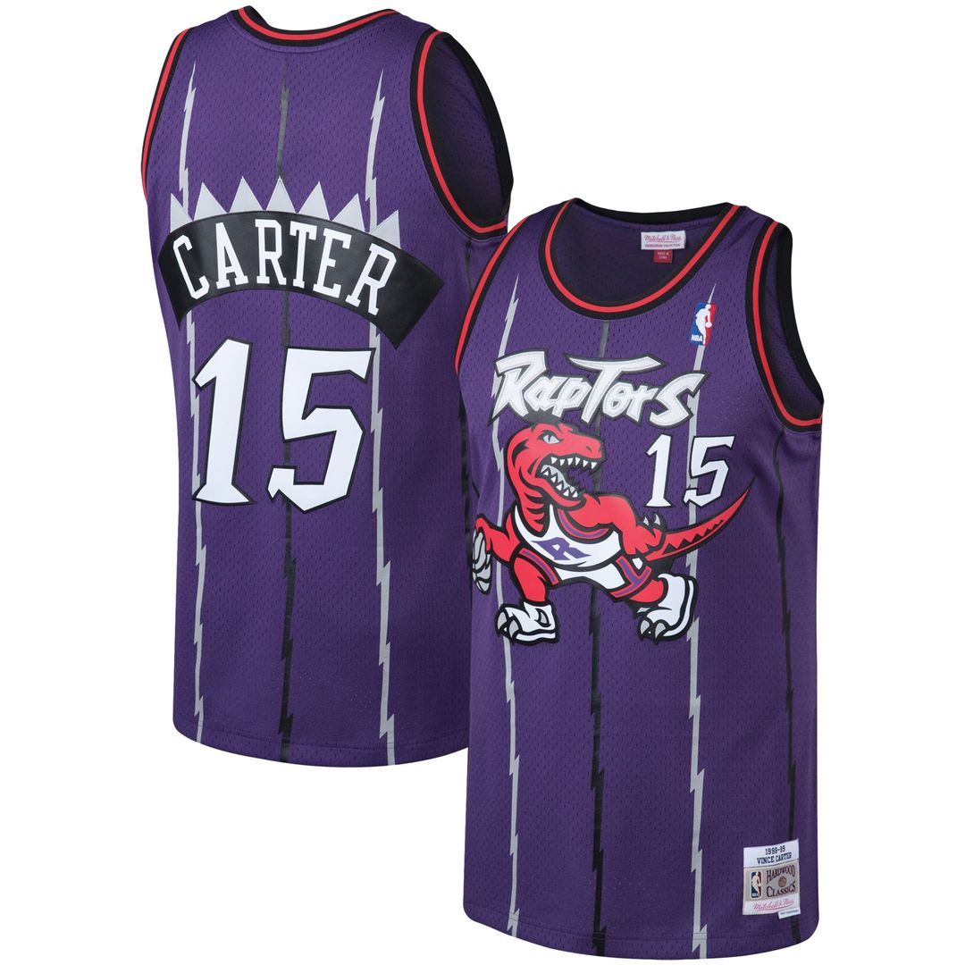 Toronto Raptors Vince Carter Mitchell & Ness 1998/99 Big & Tall Hardwood Classics Swingman Jersey - Purple