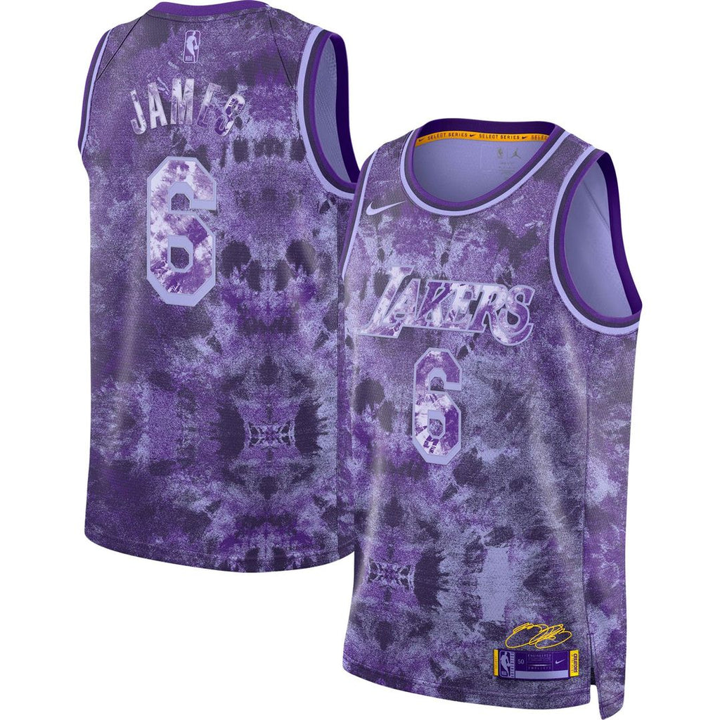 Los Angeles Lakers LeBron James Nike Unisex Select Series Swingman Jersey - Purple