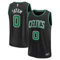 Boston Celtics Jayson Tatum Fanatics Fast Break Replica Player Jersey - Statement Edition - Black