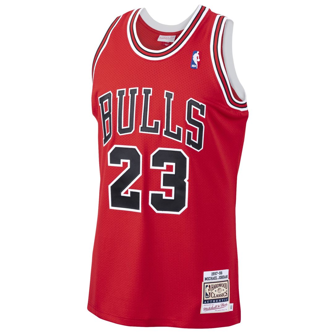 Chicago Bulls Michael Jordan Mitchell & Ness 1997/98 Hardwood Classics Authentic Jersey - White