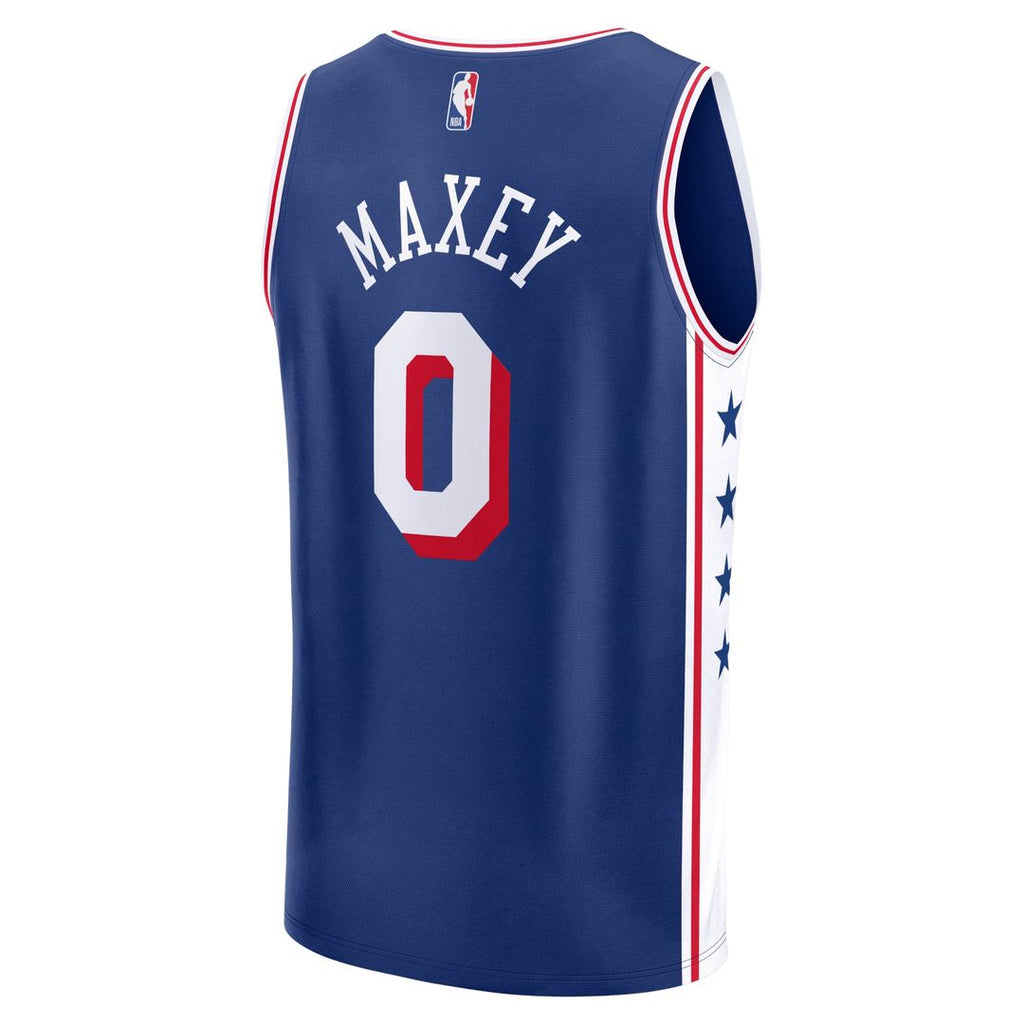 Philadelphia 76ers Tyrese Maxey Fanatics Fast Break Replica Jersey - Icon Edition - Royal
