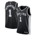 San Antonio Spurs Victor Wembanyama Nike Unisex Swingman Jersey - Icon Edition - Black