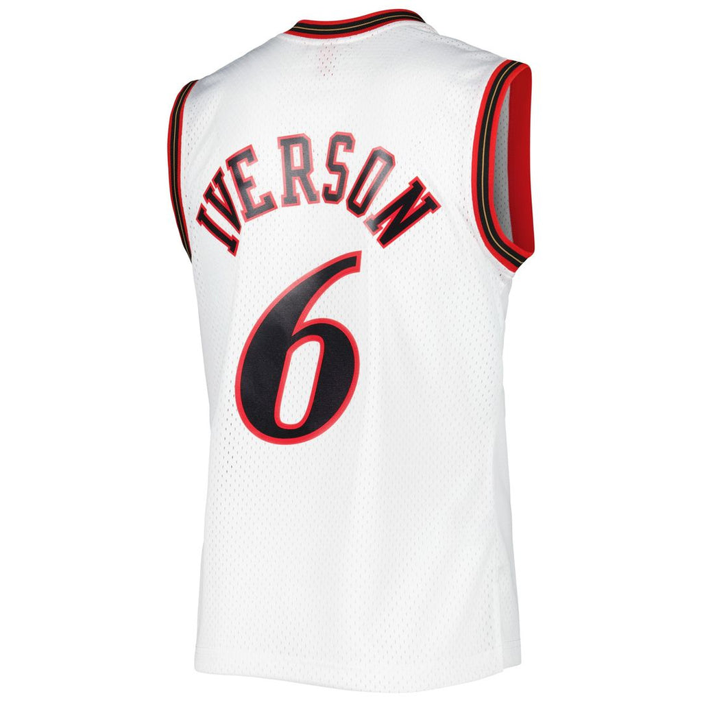 Philadelphia 76ers Allen Iverson Mitchell & Ness 2002/03 Hardwood Classics Swingman Jersey - Red