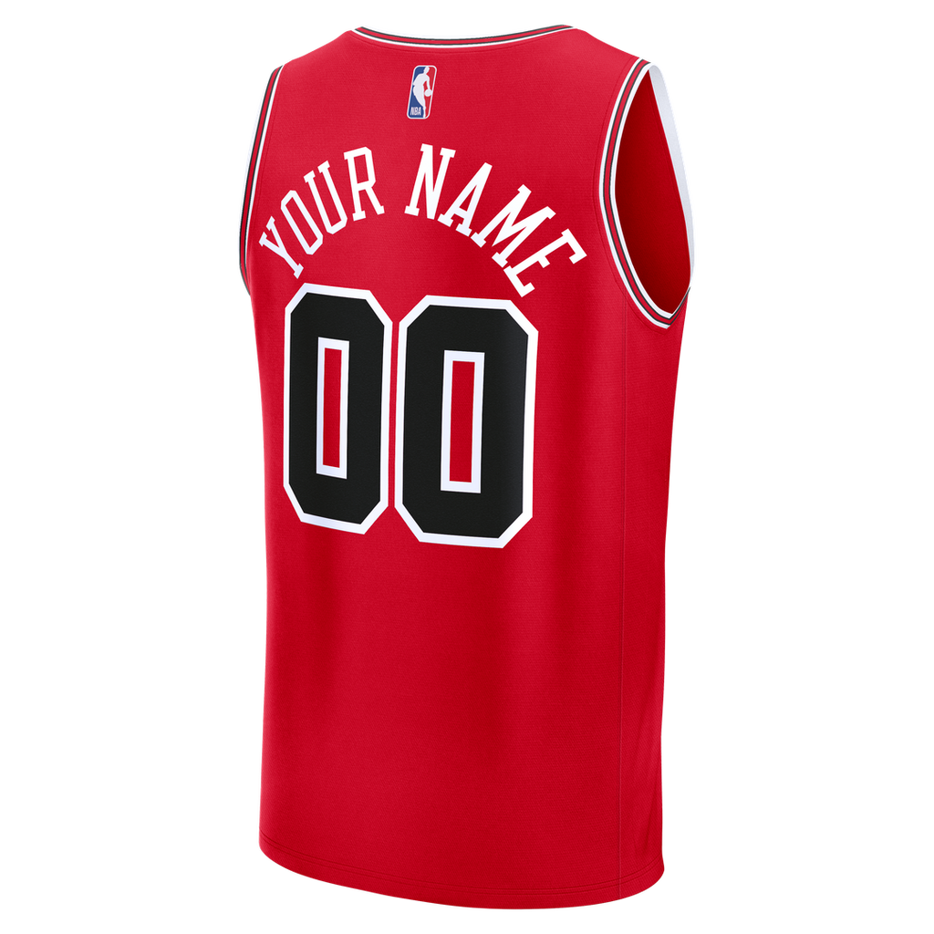 Chicago Bulls Fanatics Fast Break Custom Jersey - Icon Edition - Red
