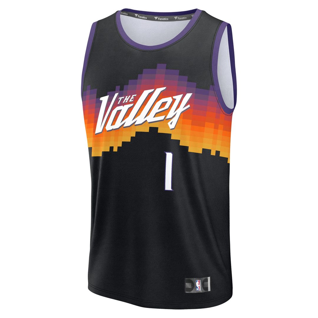 Phoenix Suns Devin Booker Fanatics Youth 2025/26 City Edition Fast Break Jersey - Black