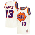 Phoenix Suns Steve Nash Mitchell & Ness Chainstitch Swingman Jersey - Cream
