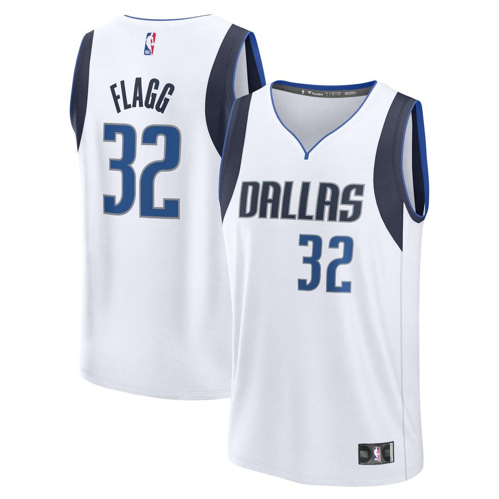 Dallas Mavericks Cooper Flagg Fanatics 2025 NBA Draft First Round Pick Fast Break Replica Jersey - Association Edition - White