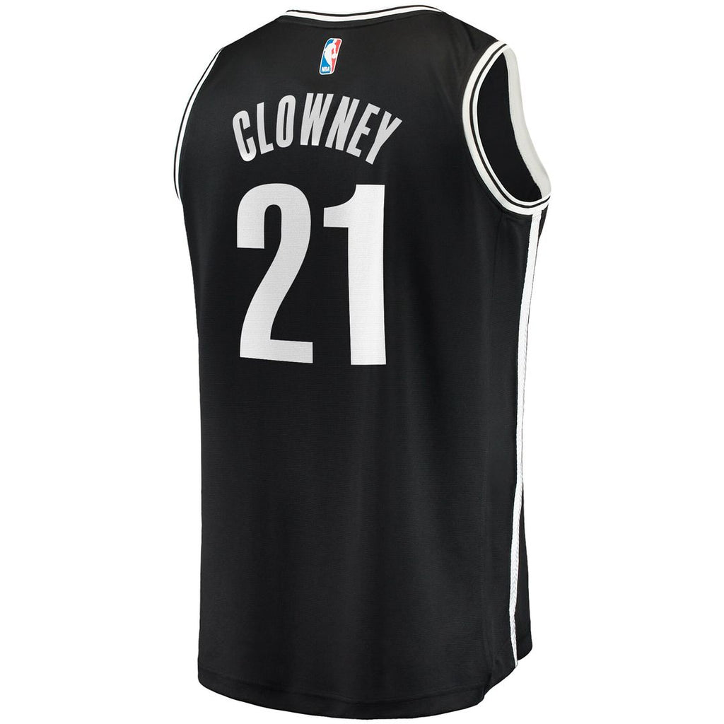 Brooklyn Nets Noah Clowney Fanatics Fast Break Replica Jersey - Icon Edition - Black