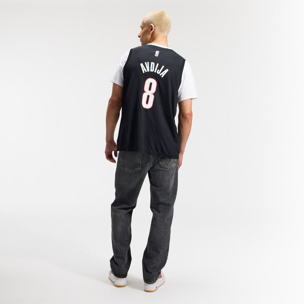 Portland Trail Blazers Deni Avdija Fanatics Fast Break Replica Jersey - Icon Edition - Black
