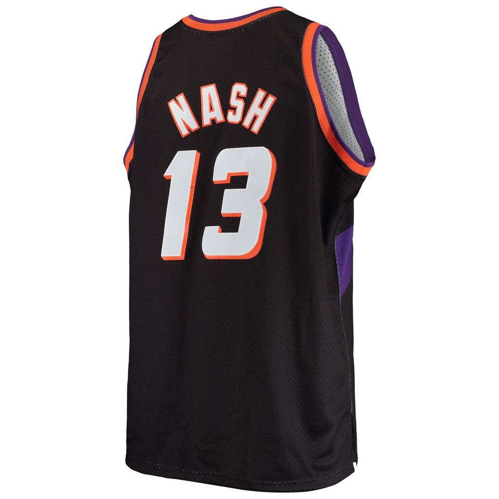 Phoenix Suns Steve Nash Mitchell & Ness 1996/97 Big & Tall Hardwood Classics Swingman Jersey - Black