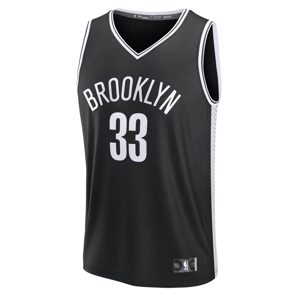 Brooklyn Nets Nic Claxton Fanatics Fast Break Replica Jersey - Black - Icon Edition