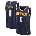 Denver Nuggets Christian Braun Fanatics Fast Break Replica Player Jersey - Icon Edition - Navy