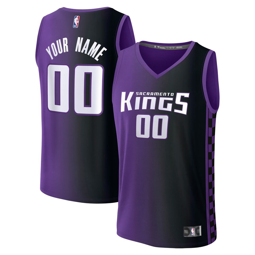 Sacramento Kings Fanatics Fast Break Custom Jersey - Icon Edition - Black