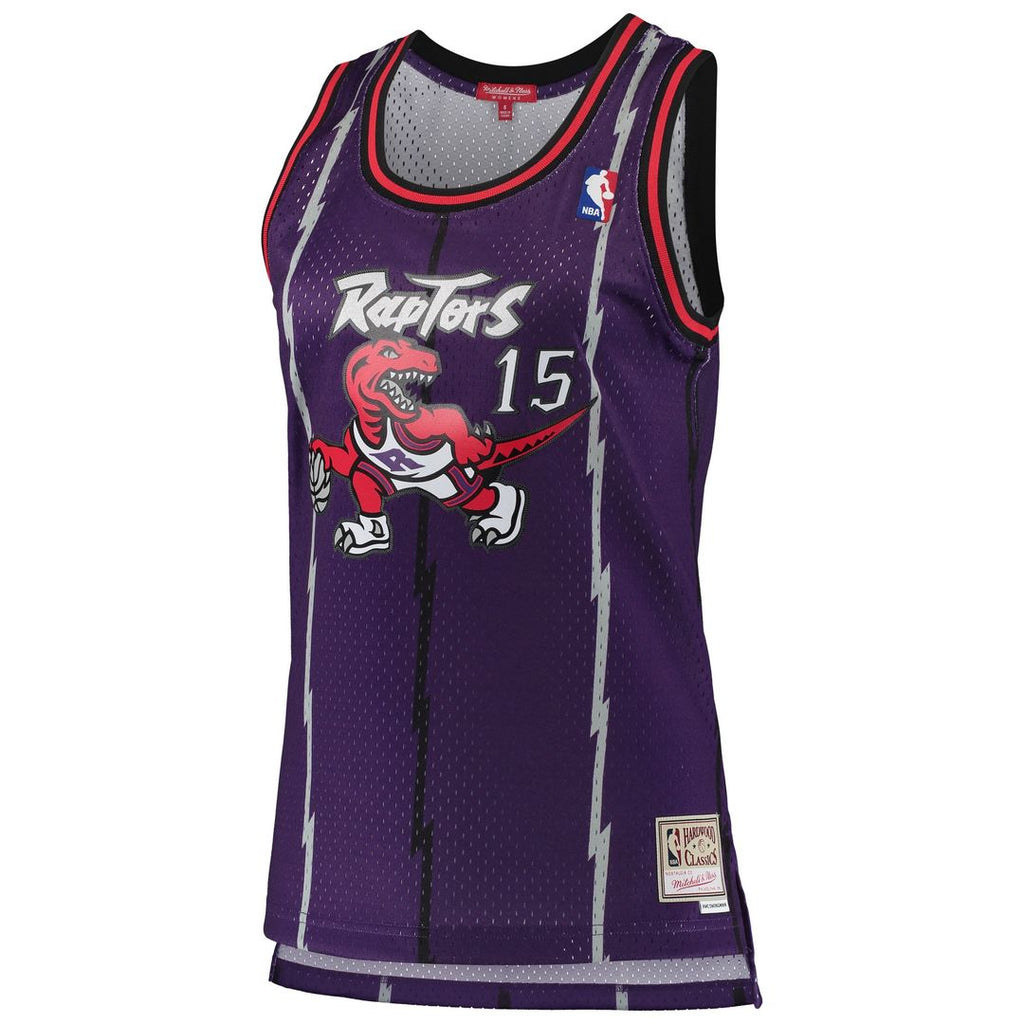 Toronto Raptors Vince Carter Mitchell & Ness Women's 1998/99 Hardwood Classics Swingman Jersey - Purple