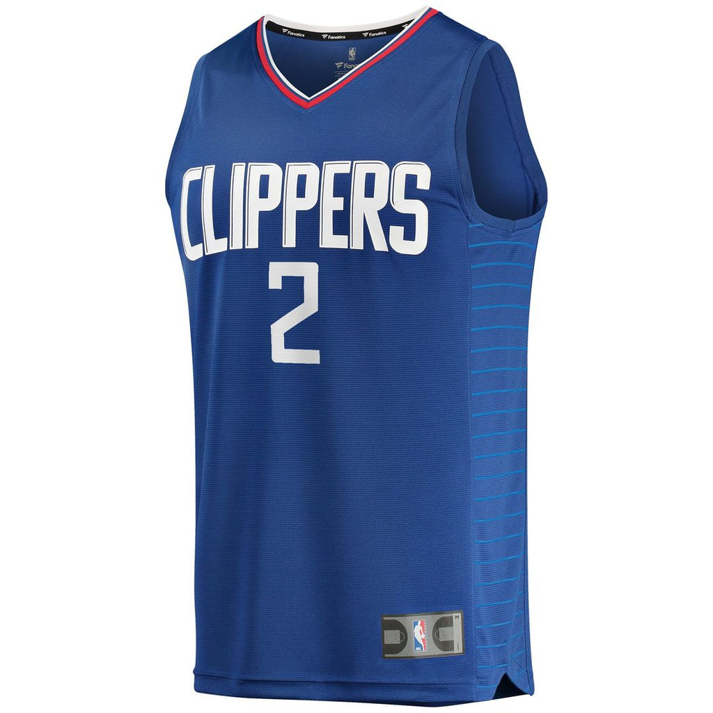 LA Clippers Kawhi Leonard Fanatics Youth Fast Break Player Jersey - Icon Edition - Royal