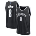 Brooklyn Nets Egor Dëmin Fanatics Fast Break Replica Jersey - Black - Icon Edition